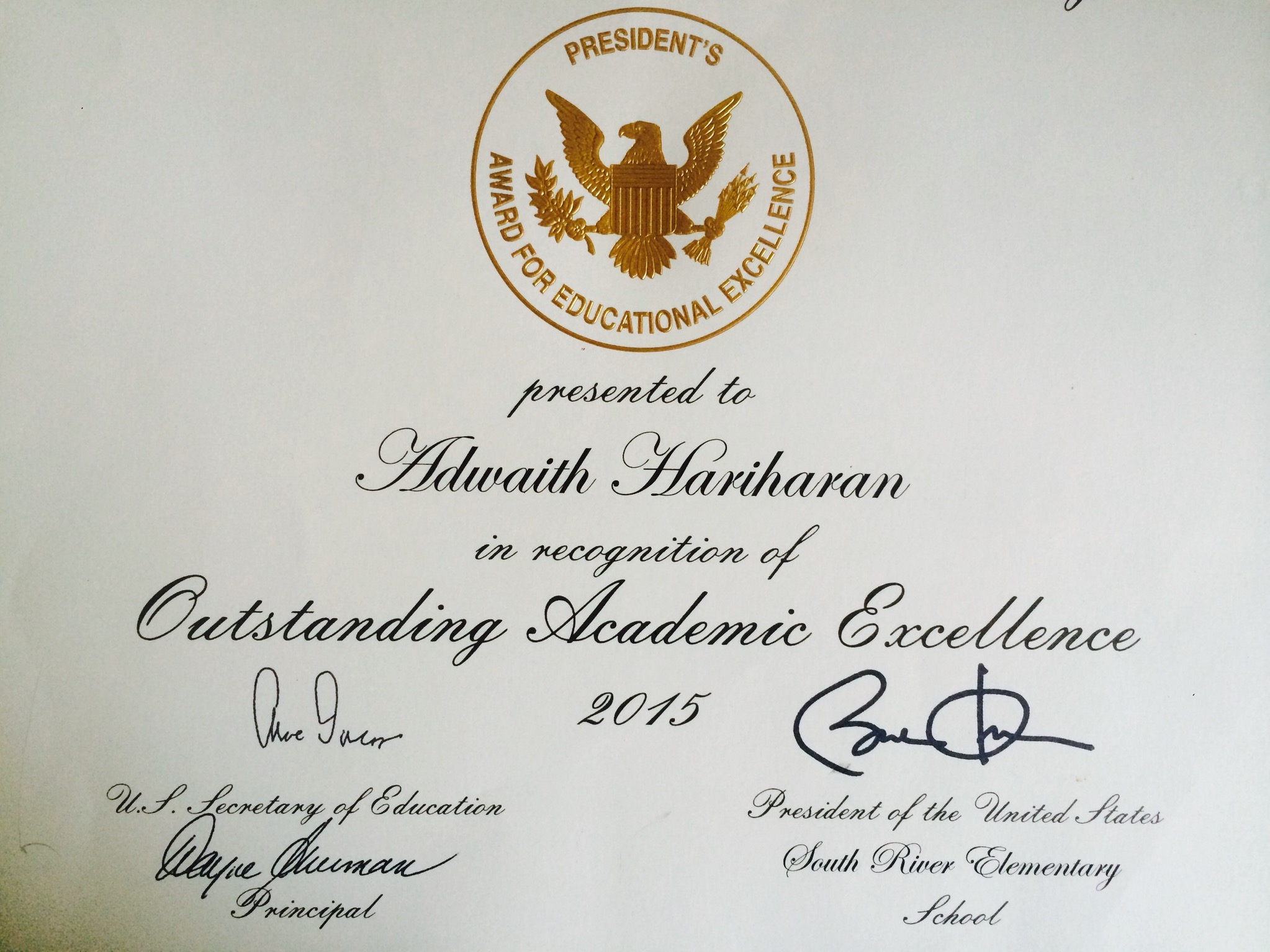 Math Genie graduate wins President's Educational Excellence Award from President Barack Obama