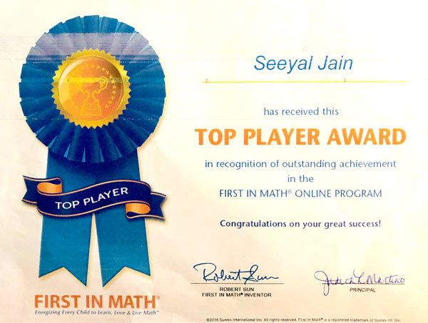 Seeyal-Math-Competition-Top-Player-Award
